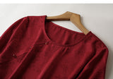 Nita Burgundy Jacquard Cheongsam Top