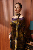 Maya Gold Lace Cheongsam Dress