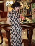 Fluorite Sunset Encounter Modern Cheongsam