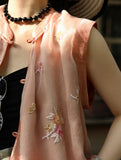 Silk Halle Festive Embroidery Qipao Cheongsam Two Piece