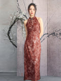 Theresa Red Dragon Print Cheongsam Dress