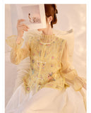 Palmer Appealing Embroidery Qipao Cheongsam Vest Top