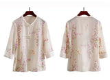 Silk Brooklyn Dazzling Embroidery Qipao Cheongsam Top