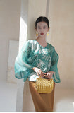 Marley Elegant Embroidery Qipao Cheongsam Two Piece