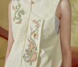 Miley Marvelous Embroidery Qipao Cheongsam Vest Top