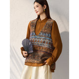 Sovereign 2-Piece Flower Coffee Cheongsam Top