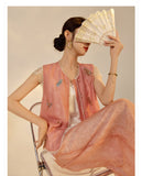 Celosia Good-Looking Embroidery Qipao Cheongsam Two Piece