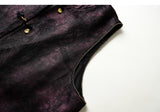 Organza Dark Red Jacquard Cheongsam Vest