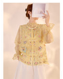 Palmer Appealing Embroidery Qipao Cheongsam Vest Top