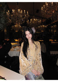 Celandine Charismatic Silk Velvet Cheongsam Qipao Beaded Embroidery Coat