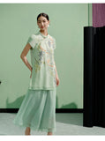 Callie Cute Embroidery Qipao Cheongsam Top
