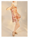 Silk Gabriela Dazzling Embroidery Qipao Cheongsam