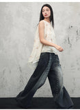 Svetlana Light Apricot Chiffon Cheongsam Top