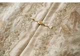 Viviana Apricot Yellow Beaded Embroidered Cheongsam Vest