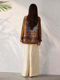 Sovereign 2-Piece Flower Coffee Cheongsam Top