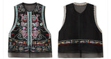 Silk Alaya Blooming Embroidery Qipao Cheongsam Vest Top