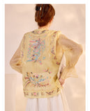Palmer Appealing Embroidery Qipao Cheongsam Vest Top