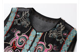 Silk Alaya Blooming Embroidery Qipao Cheongsam Vest Top