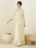 Margot 2-Piece Jinxing Pattern Cheongsam Dress