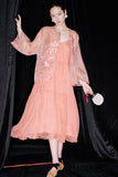 Eve Dazzling Embroidery Qipao Cheongsam Two Piece