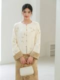 Sovereign Crabapple Brown Jacquard Cheongsam Top