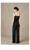 Regulus Beige Jacquard High-Waisted Pants Cheongsam