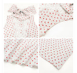 Theresa 2-Piece Polka Dot Vest Cheongsam Set