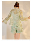 Allure 2-Piece Light Green Cheongsam Set