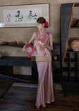 Cashmere 2-Piece Gold Jacquard Cheongsam Top