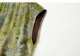 Twilight Light Leaf Green Cheongsam Dress