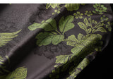 Galaxy Gray Green Jacquard Cheongsam Top