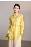 Ella Black Beaded Modern Shirt Cheongsam