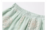 Silk Chrysanthemum Glamorous Embroidery Qipao Cheongsam Three Piece