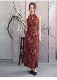 Theresa Red Dragon Print Cheongsam Dress