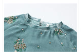 Silk Ivy Lace Whisper Embroidery Qipao Cheongsam Shirt