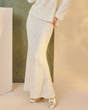 Sara 2-Piece Beaded Knitted Cheongsam Set