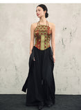 Paramount Retro Red Fitted Cheongsam Top