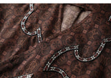 Muse Brown Embroidered Cheongsam Vest
