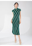Pleated Eva Charming Qipao Cheongsam