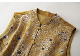 Tulip Lotus Pink Embroidered Cheongsam Vest