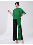 Pleated Emery Delightful Qipao Cheongsam Top