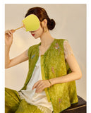 Celosia Good-Looking Embroidery Qipao Cheongsam Two Piece