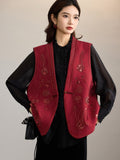 Ginevra Beaded V-Neck Modern Vest Cheongsam