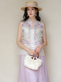 Grande 2-Piece Light Purple Silk Cheongsam Top