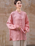 Glow Off White Jacquard Cheongsam Top