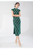 Pleated Eva Charming Qipao Cheongsam