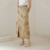 Sovereign Crabapple Brown Jacquard Cheongsam Top