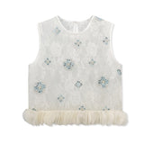 Poppy 2-Piece Embroidered Vest Cheongsam Set