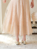 Natasha Honey Orange Long Skirt Cheongsam