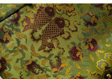 Lotus Pine Green Jacquard Cheongsam Vest